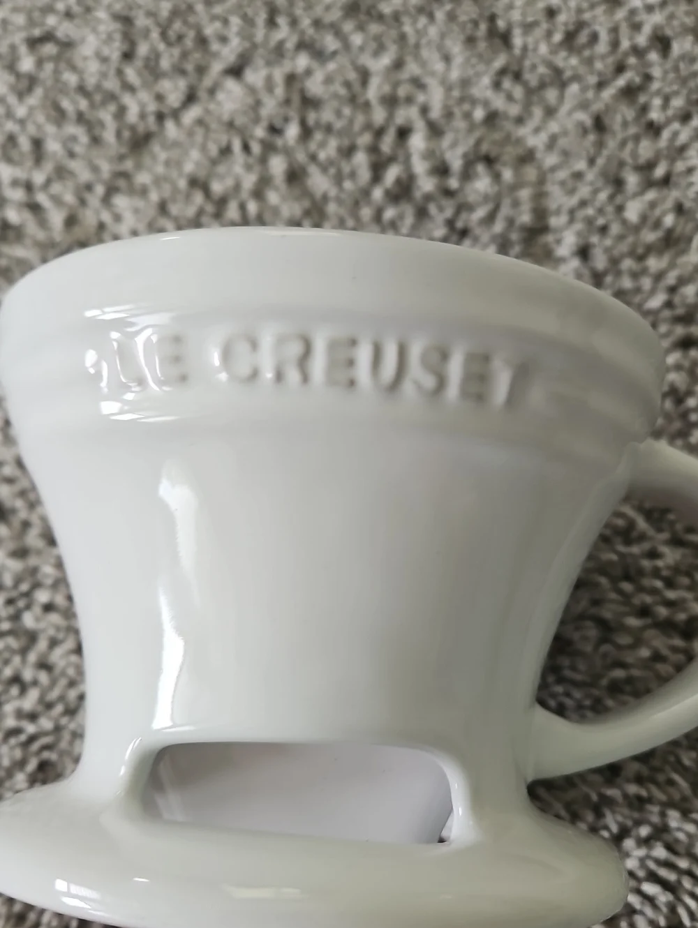 Le Creuset White Ceramic Pour Over Coffee Maker